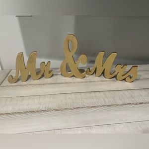 Mr & Mrs Tabletop decor